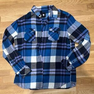 Insight Plaid Button Down Shirt, Size X Large, Great Condition! 100% Cotton